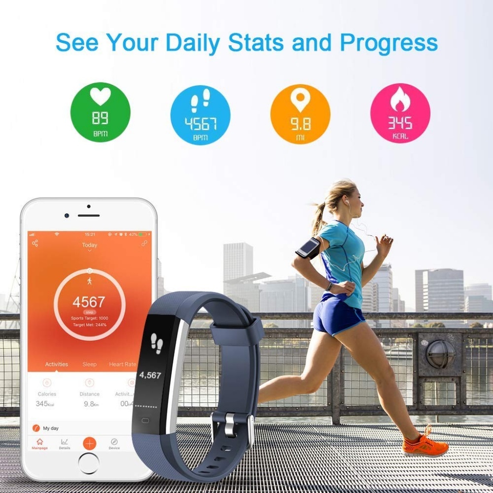 Activity Tracker Watch with Heart Rate Monitor - Picture 5 of 8